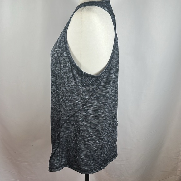 Athleta Pop Space Dye Grey Athletic Run Tank Top - Picture 3 of 11